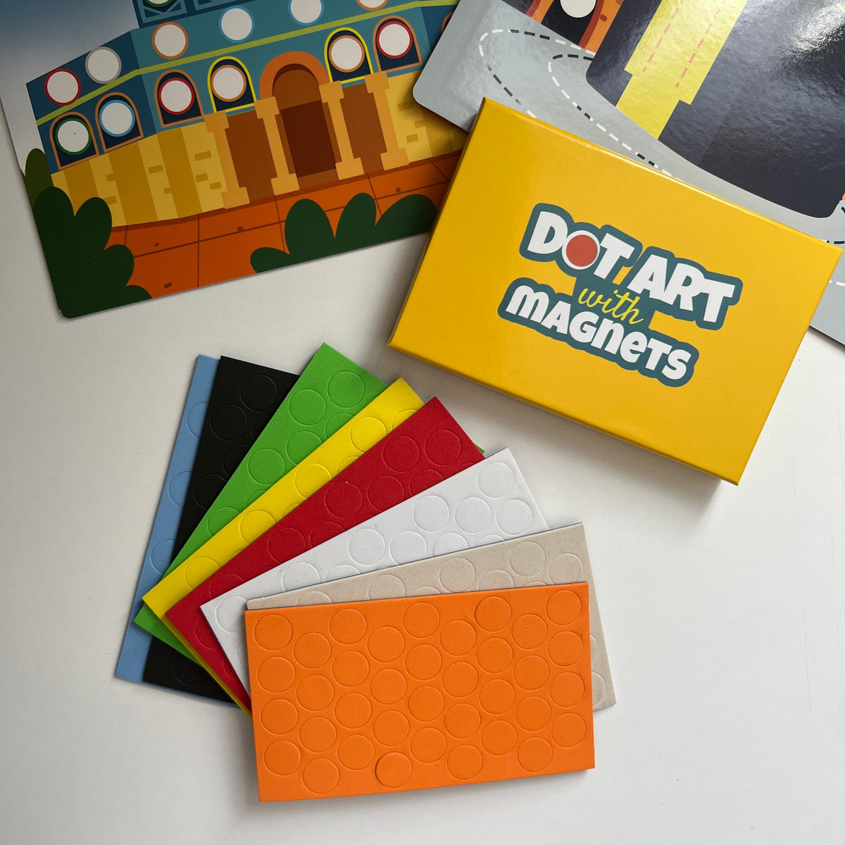 Dot Art with Magnets Masjids in Islam finished activity