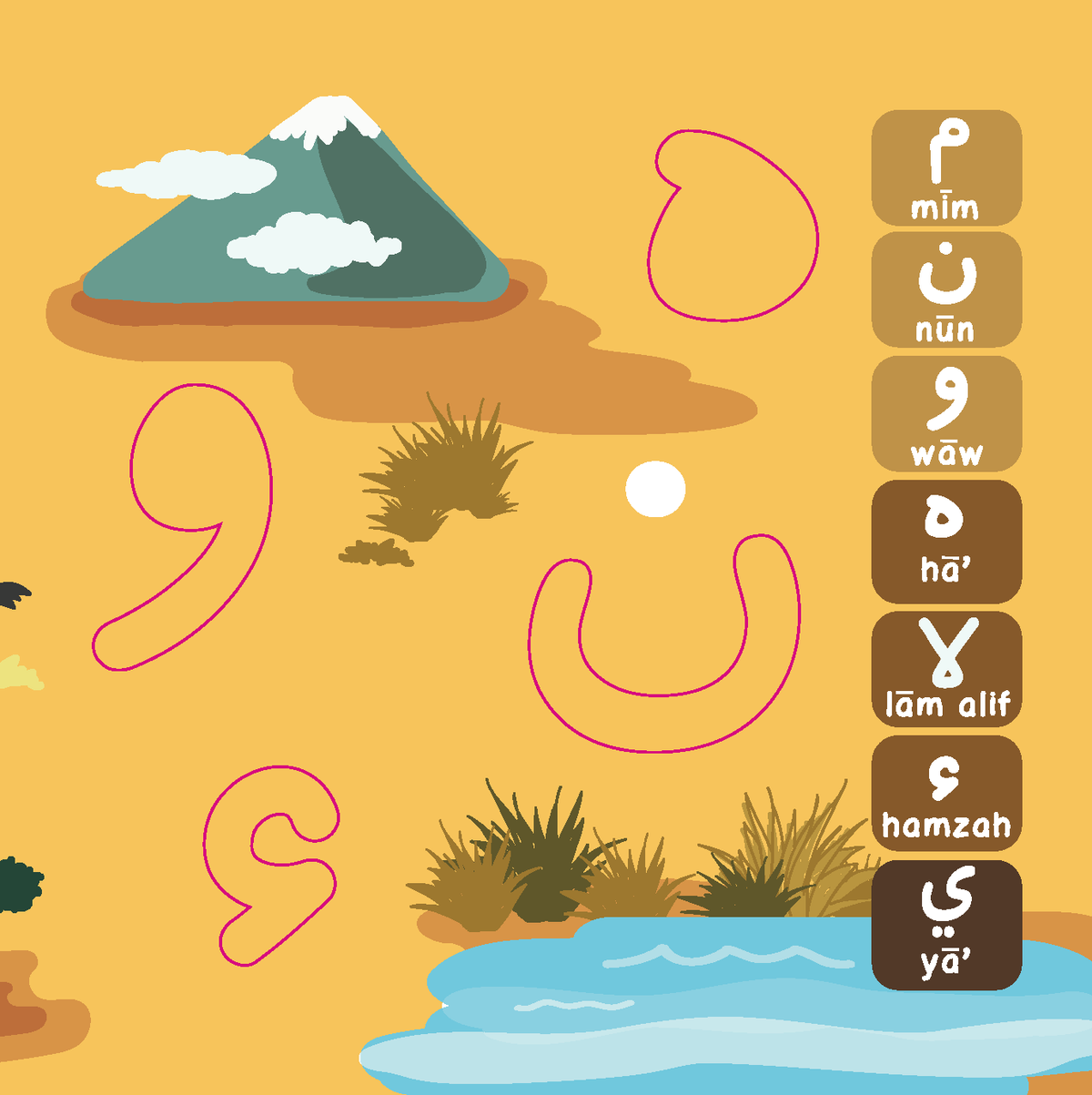 My First Iqra Arabic letter tracing activity page
